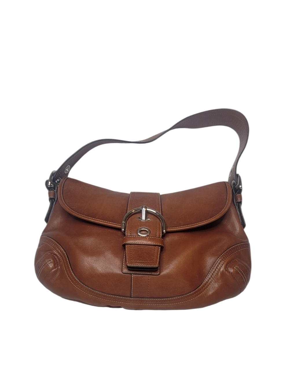 Coach L0678-F10192 Cognac Soho Y2K Leather Shoulder Bag